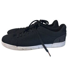 Swims Mens Size 12 Black Knit Sneakers Comfortable Casual Shoes